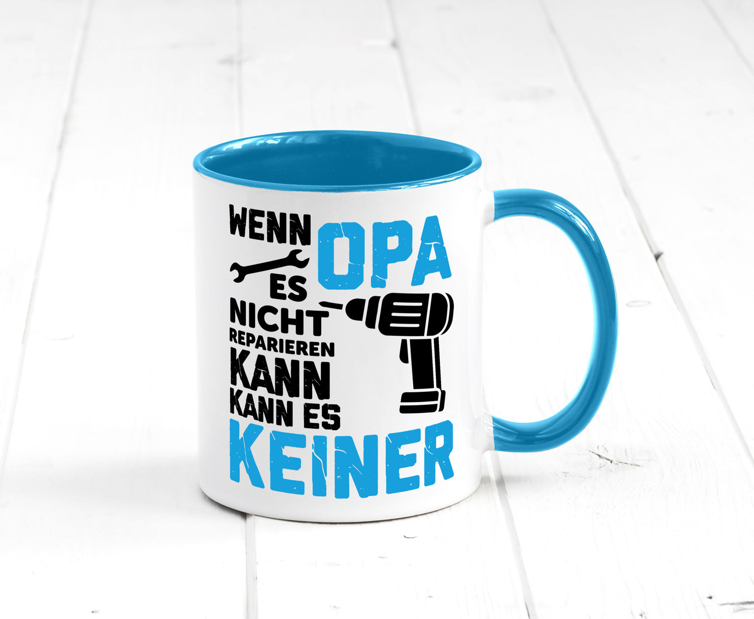 Wenn opa es nicht Reparieren kann | für alles Geschenkidee Familie Humor Tasse