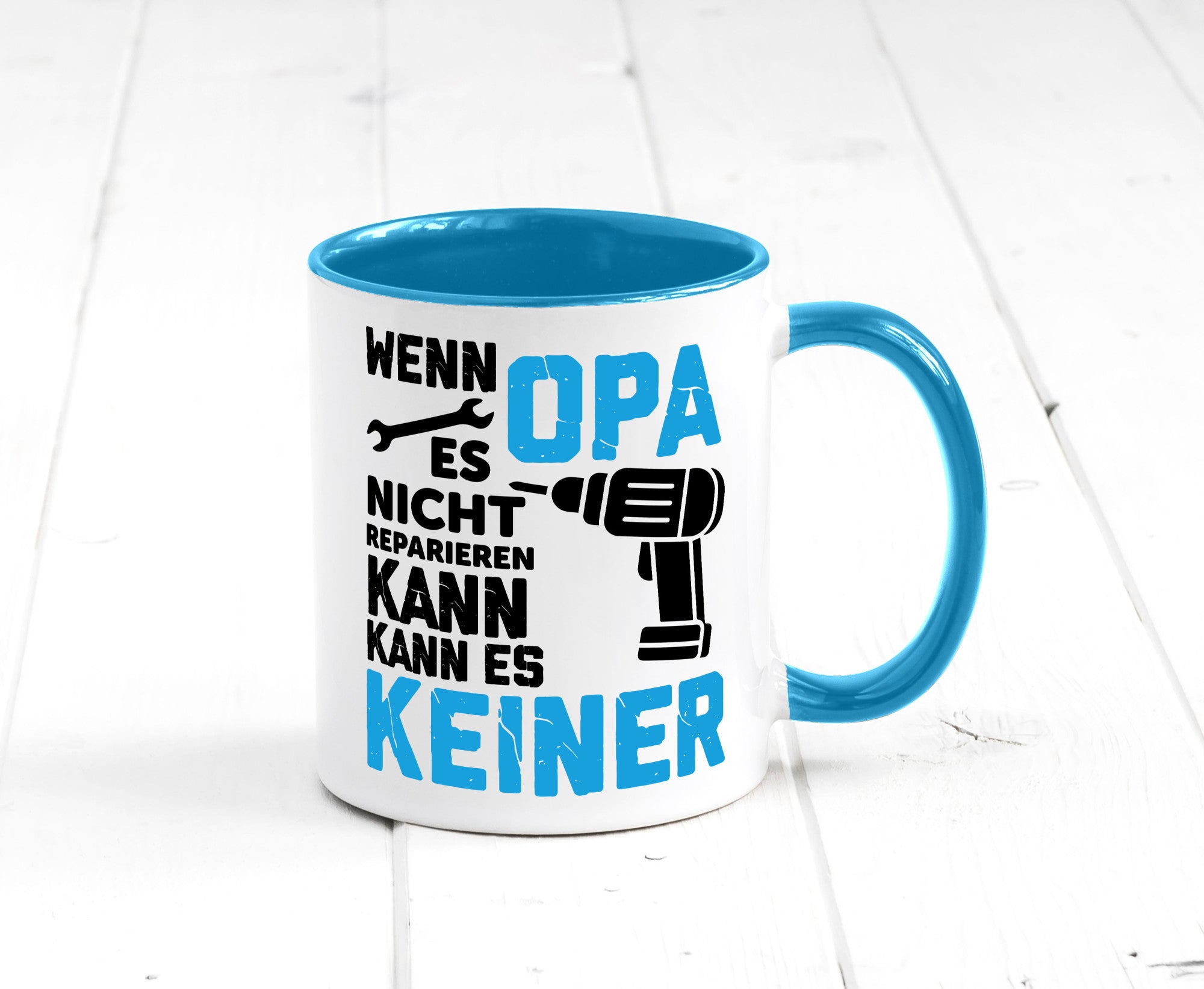 Wenn opa es nicht Reparieren kann | für alles Geschenkidee Familie Humor Tasse