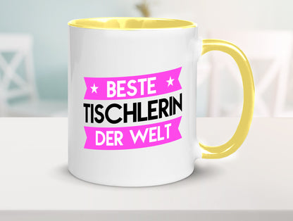 Beste Tischlerin | Tischlerei lustiger Spruch Geschenk Humor Geschenkidee Tasse