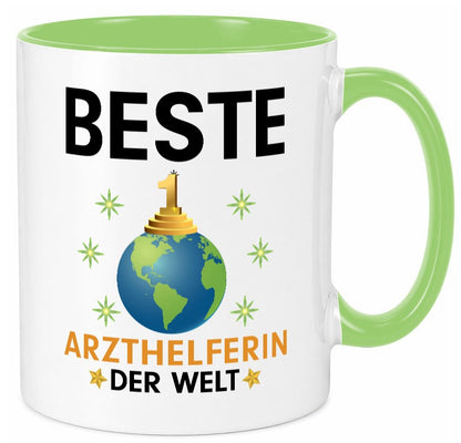 Welt Beste Arzthelferin | Fachangestellte Medizin lustig Humor Geschenkidee Tasse