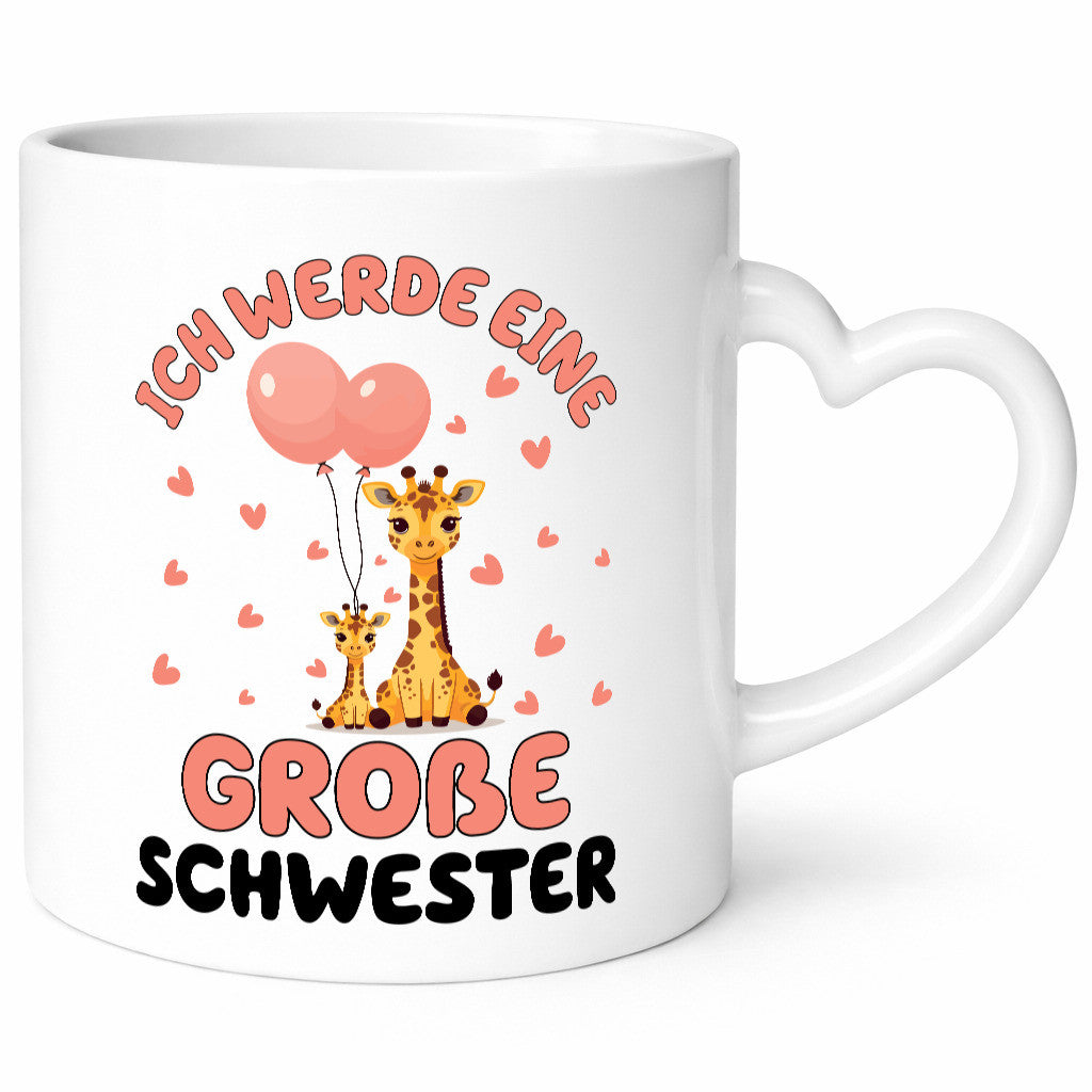 Ich werde große Schwester | Giraffe Geschwister lustig Humor Geschenkidee