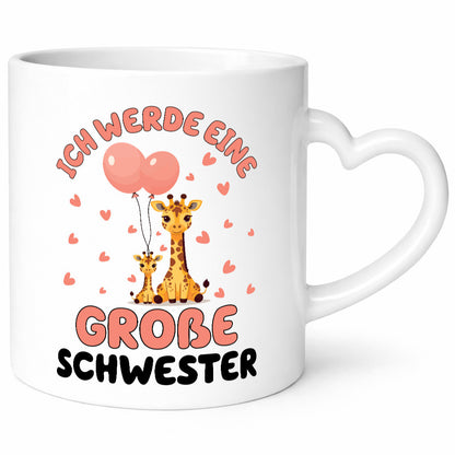 Ich werde große Schwester | Giraffe Geschwister lustig Humor Geschenkidee
