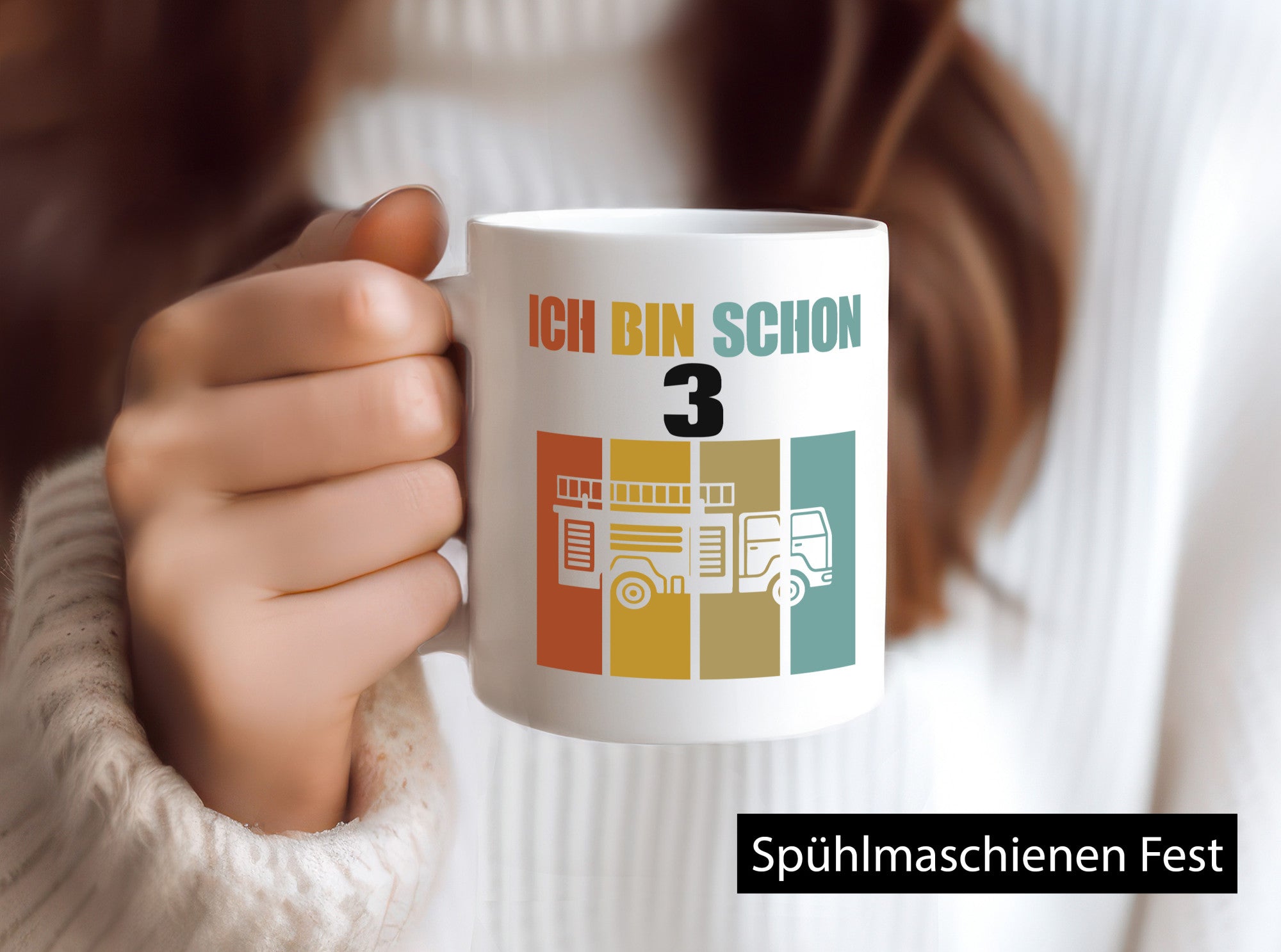 Ich bin schon 3 | 3. Geburtstag Kind Jähriger lustig Geschenkidee Geschenk Tasse