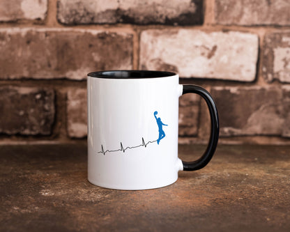 Herzschlag Basketball | Motiv Sport Ballsport Humor Geschenkidee Tasse