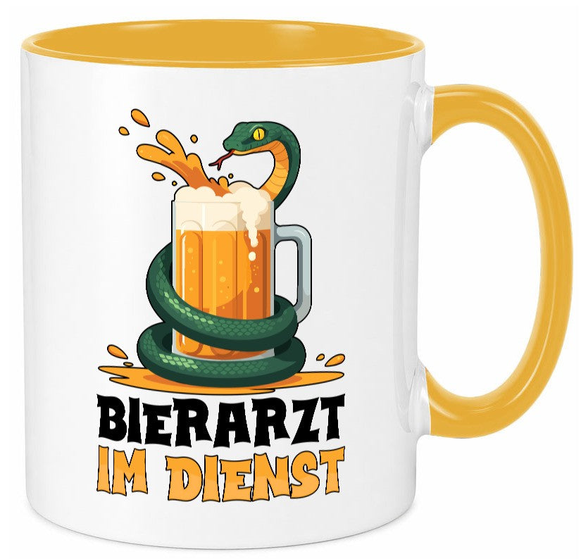 Bierarzt im Dienst | Tierarzt Arzt Geschenk Tierliebhaber Humor lustiger Spruch Tasse