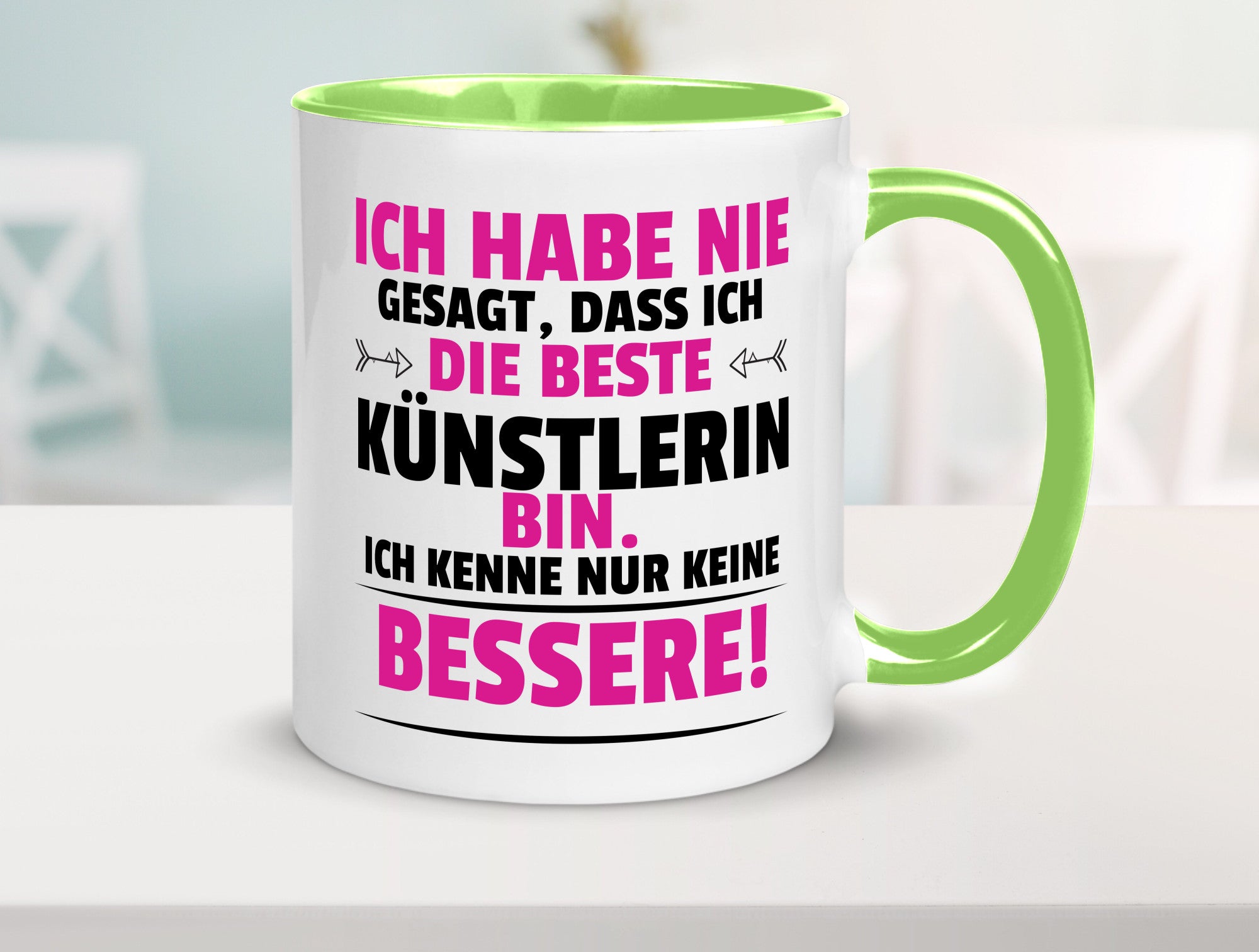 Die Beste Künstlerin| Spruch lustig | Kunst Geschenk Humor Geschenkidee