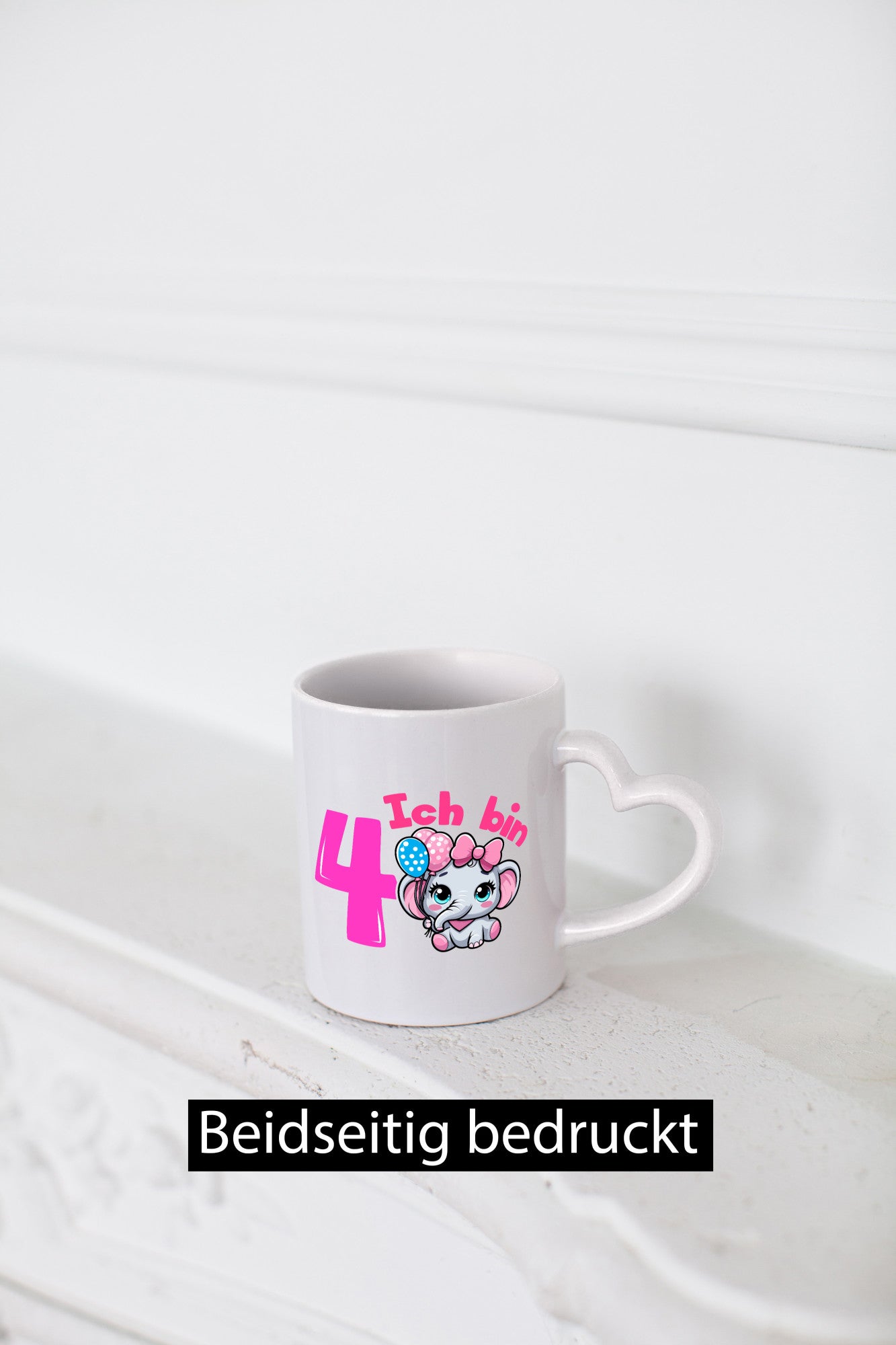 4. Geburtstag | 4 Jahre Elefant Mädchen lustiger Spruch Geschenk Geschenkidee