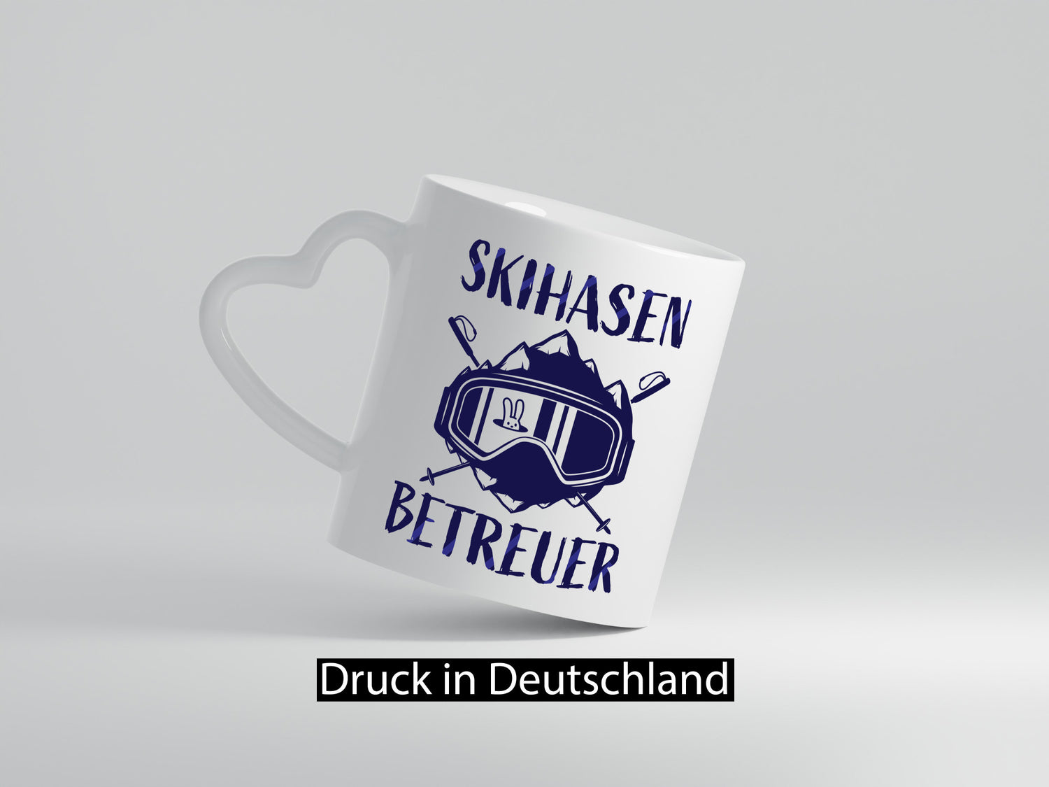 Skihasen Betreuer | Ski-Brille Berge Ski-Stöcke Geschenkidee Humor Tasse