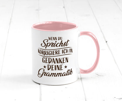 Grammatik korrigieren während du sprichst | Sterne lustig Humor Geschenkidee