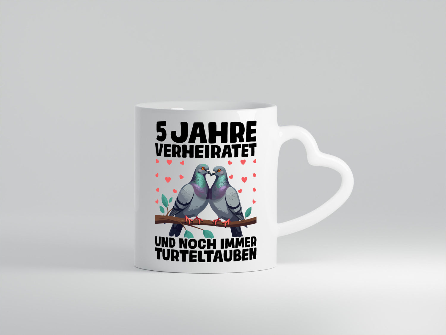 5 Jahre verheiratet | Turteltauben Ehe Ehepaar Humor Geschenkidee Tasse
