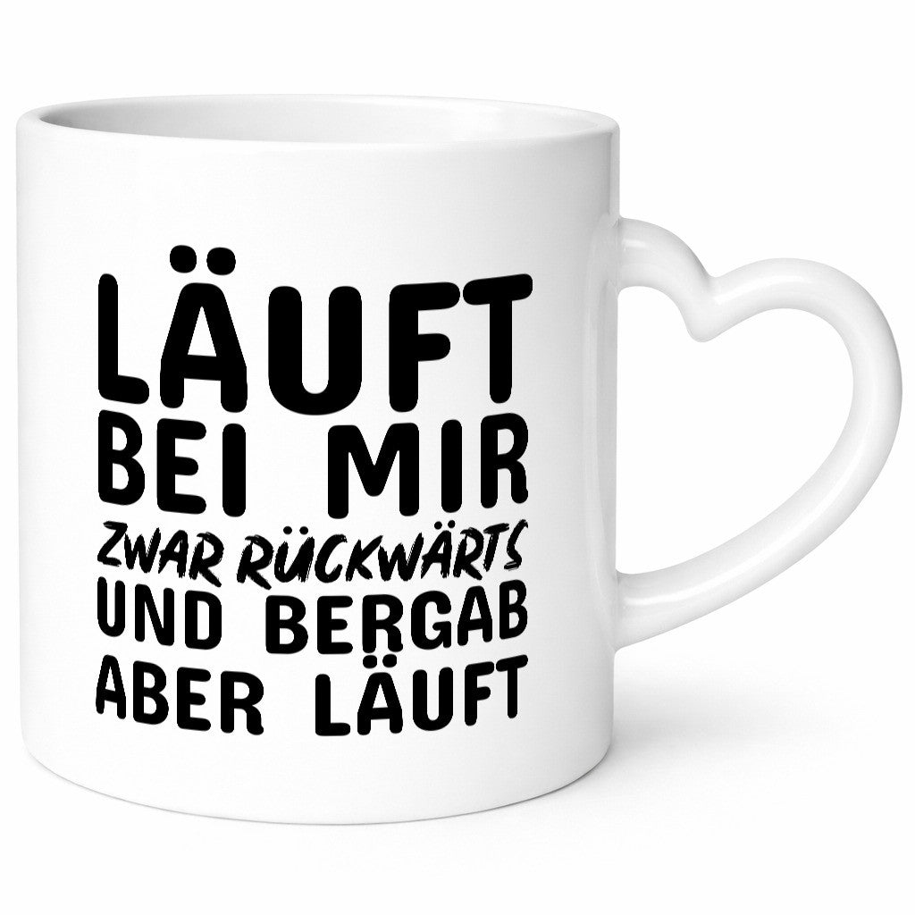 Läuft bei dir lustig Humor Geschenkidee Geschenk Tasse