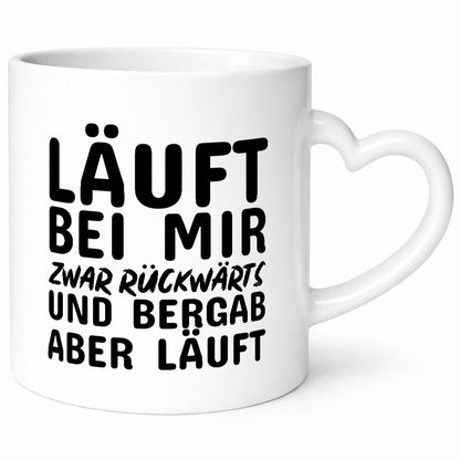 Läuft bei dir lustig Humor Geschenkidee Geschenk Tasse