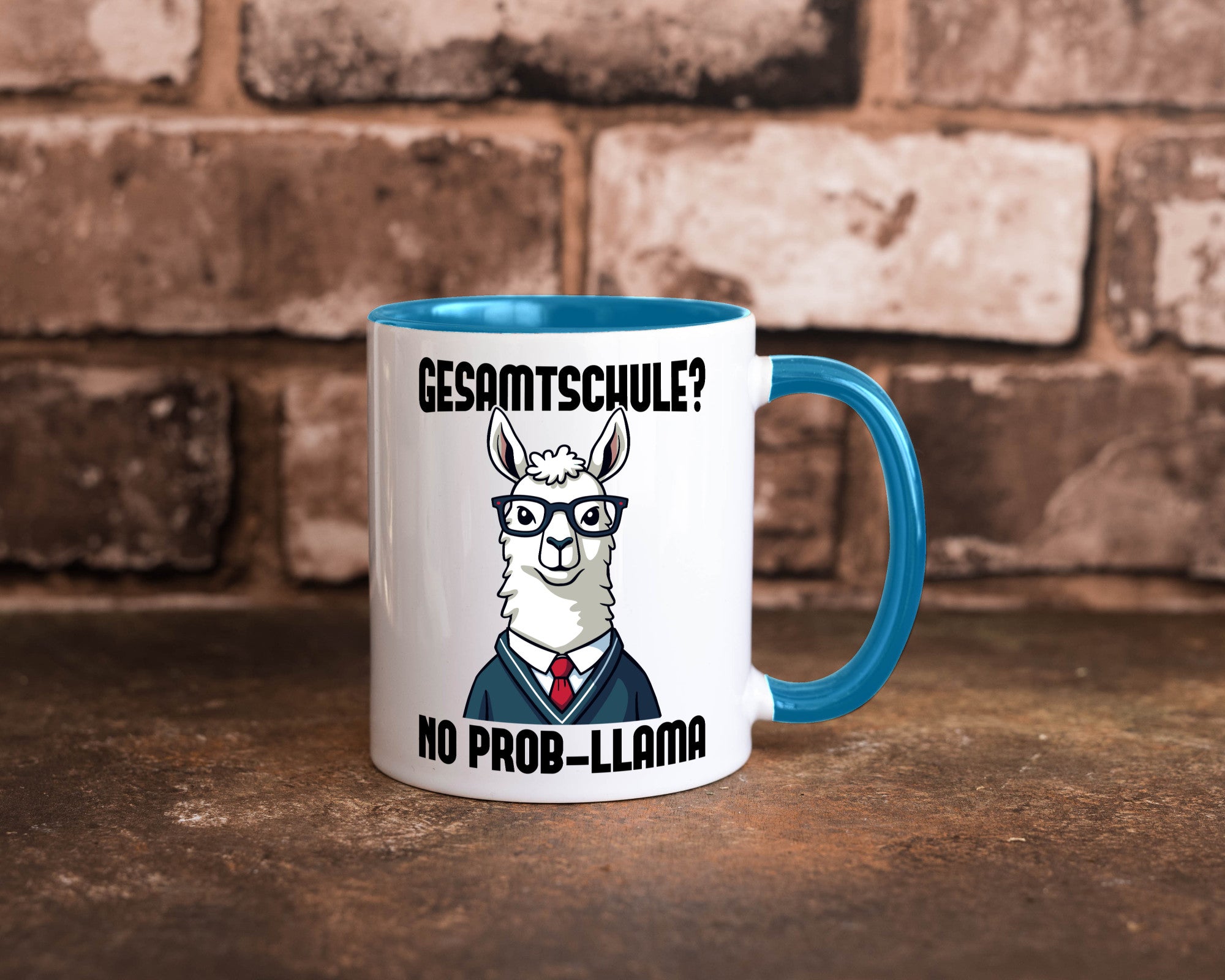 Gesammtschule | no prob-llama Einschuldung Humor Geschenkidee Tasse