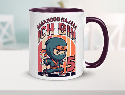 5. Geburtstag | Ninja Junge 5 Jahre Humor Geschenkidee Tasse