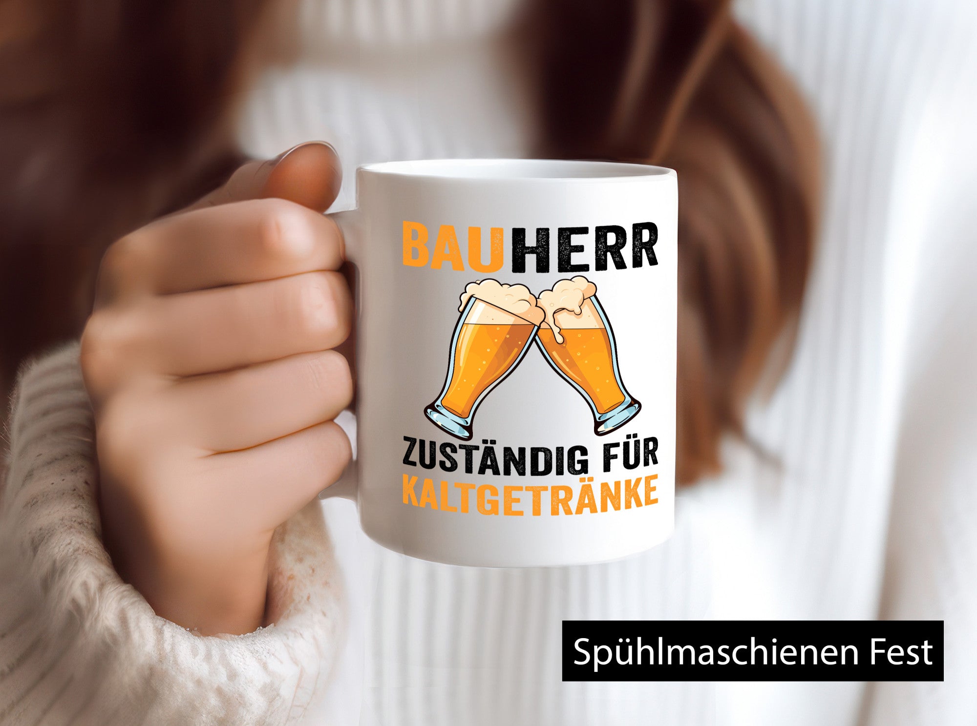 Bauherr Zuständig für Kaltgetränke | Bier Baustelle v2 Geschenkidee Humor Tasse