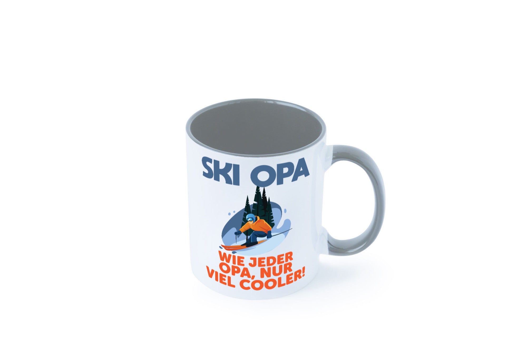 Ski Opa, normal, nur cooler | Skifahrer Bäume Schnee Geschenkidee Familie Humor