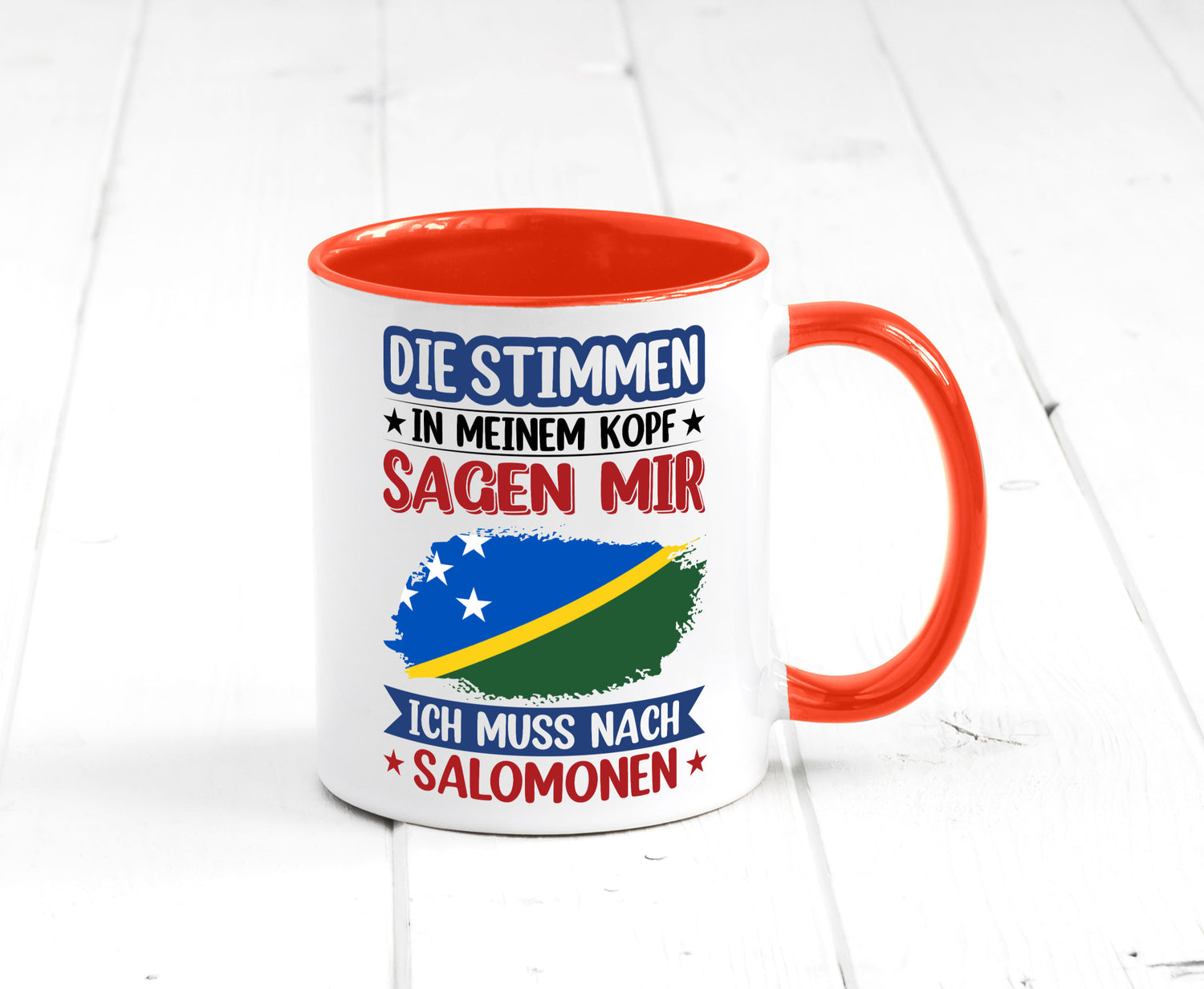 Salomonen | Urlaub Stimmen in meinem Kopf Traumland v2 Humor Geschenkidee Tasse