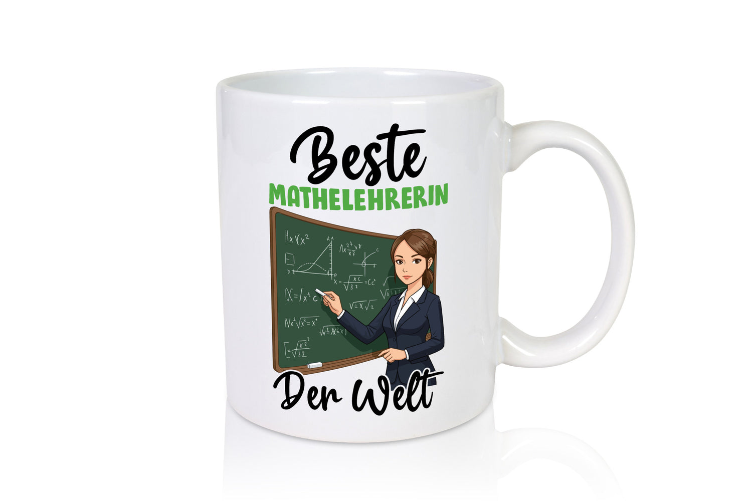 Beste Mathelehrerin | Lehrer Mathe v2 lustig Humor Geschenkidee Geschenk Tasse