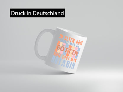 Heute sagt man: Notarin | Juristin lustiger Spruch Geschenk Humor Geschenkidee