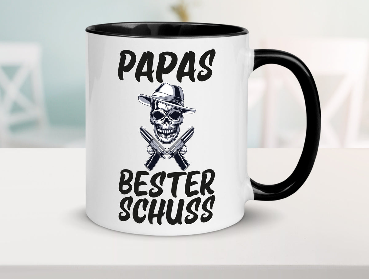 Papas bester schuss | Vatertag Papa der Welt Humor Familie Geschenkidee Tasse