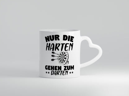 Die Harten gehen zum Darten | Dart Tasse Dartspieler Geschenkidee Humor