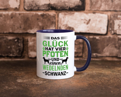 Das Glück hat 4 Pfoten | Hundeliebhaber Ich liebe Hunde Geschenk Tierliebhaber