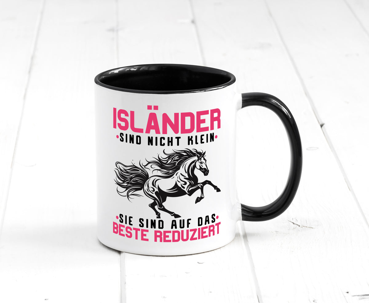 Isländer sind nicht klein | auf das beste Reduziert Pferd Geschenk Humor Tasse