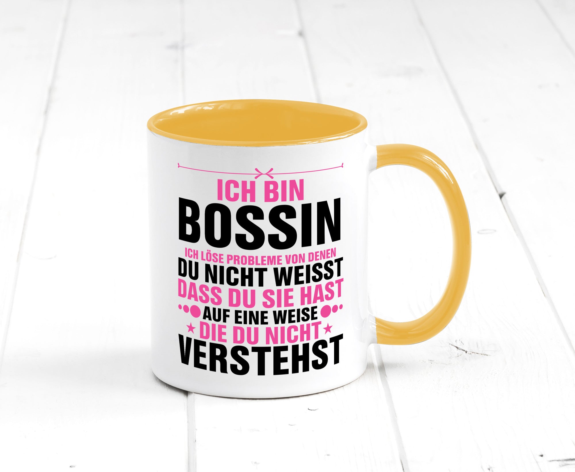 Löse Probleme: Bossin | Führungskraft Vorgesetzte lustig Humor Geschenkidee