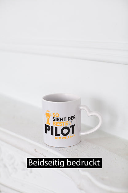 Der Weltbeste Pilot | Flugzeug Piloten Humor Geschenkidee Tasse