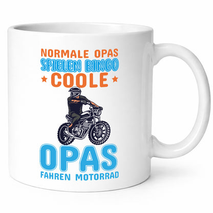 Coole Opas fahren Motorrad | Spruch Tasse Großvater Geschenk Familie