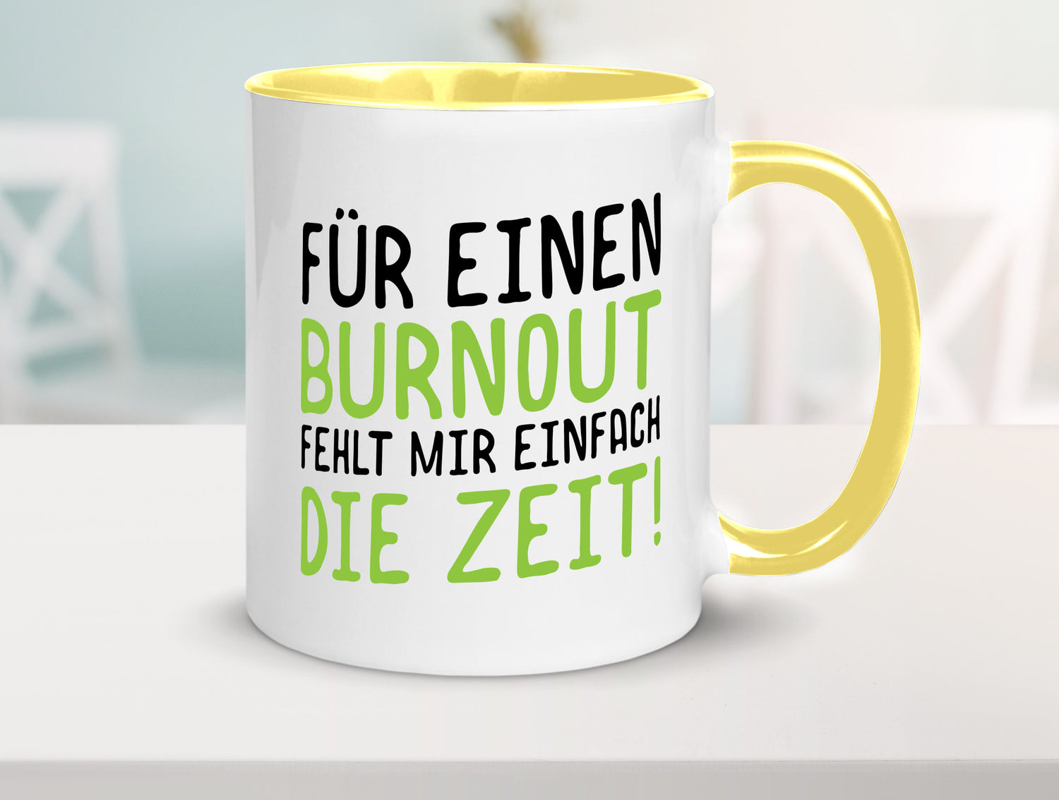 Für Burnout fehlt die Zeit | Stress Arbeit Kollegen Geschenkidee Büro Humor