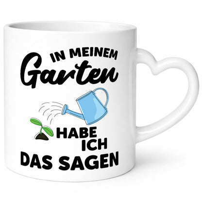 Ich habe das sagen im Garten | Gärtner Pflanzen lustiger Spruch Geschenk Humor