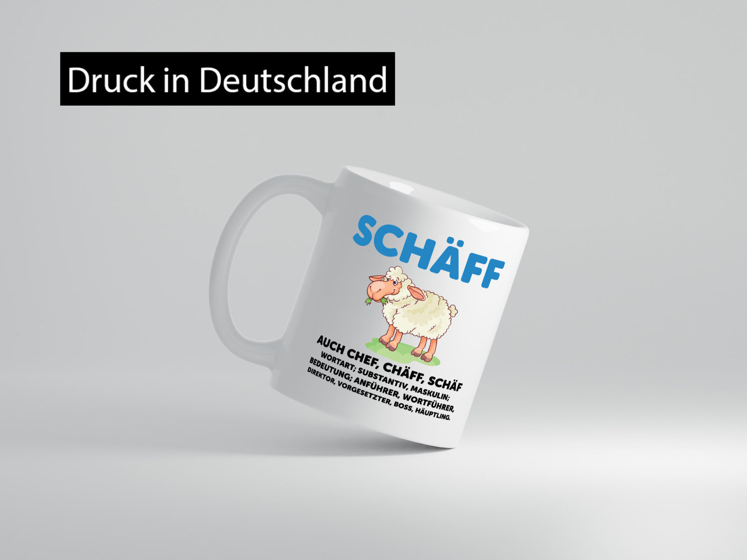 Chef | Arbeitgeber Boss Wortspiel Humor Arbeit Kollegen Büro Geschenkidee Tasse