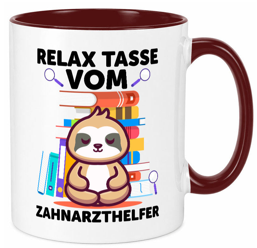 Relax Tasse: Zahnarzthelfer | Zahnmedizin lustig Humor Geschenkidee Geschenk