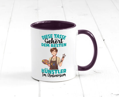 Im Universum: Künstler | Kunst Geschenkidee Humor Tasse