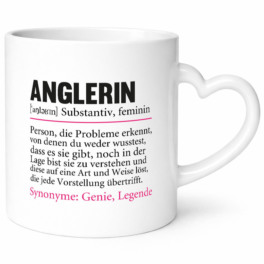 Anglerin | Spruch Angeln Fischerin Beruf Humor Arbeit Kollegen Büro