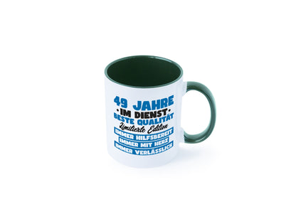 49 Jahre im Dienst | Jubiläum Arbeit v7 Humor Kollegen Büro Geschenkidee Tasse