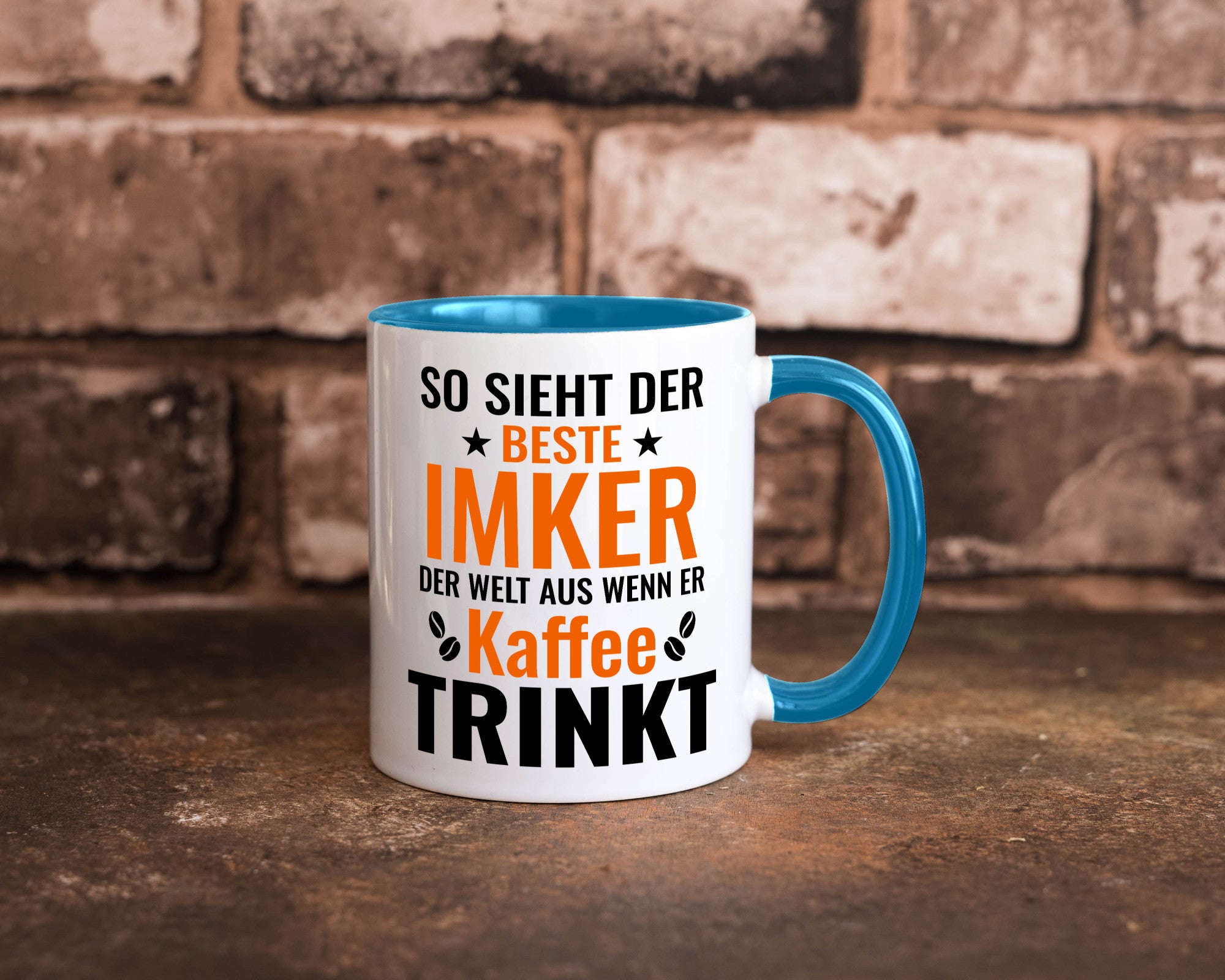 Kaffee trinkt: Imker | Imkerei lustiger Spruch Geschenk Humor Geschenkidee Tasse