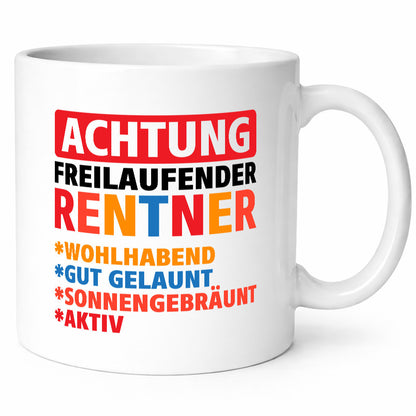 Free-range pensioner | Retirement pension gift anniversary funny saying