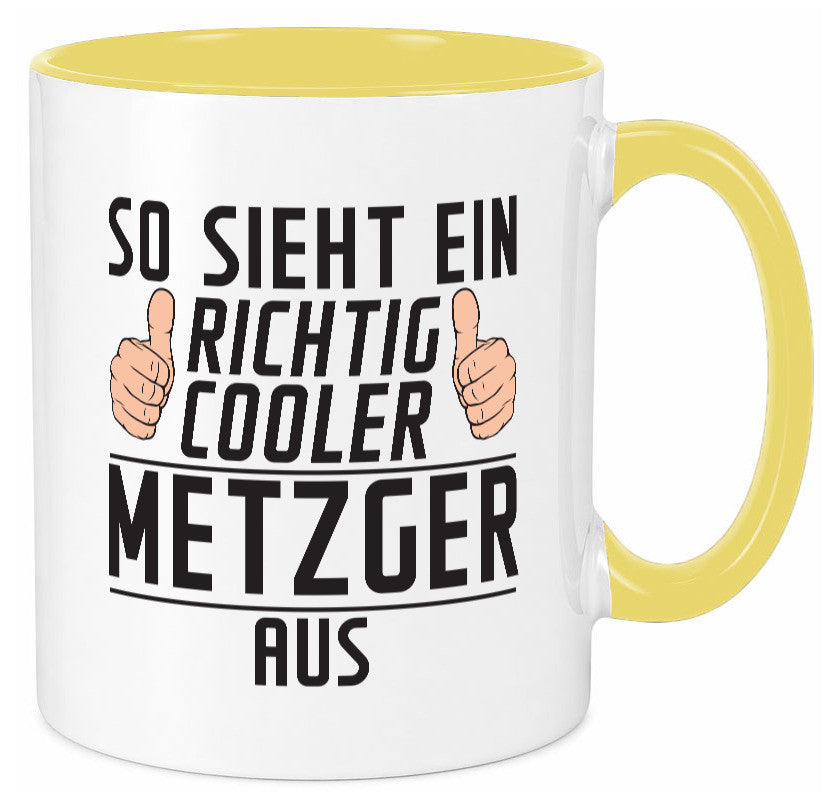 Richtig Cooler Metzger | Fleischer Metzgerei Geschenk Humor Geschenkidee Tasse
