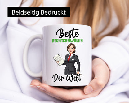 Beste Rechtsanwältin | Jurstin Anwältin Humor Geschenkidee Tasse