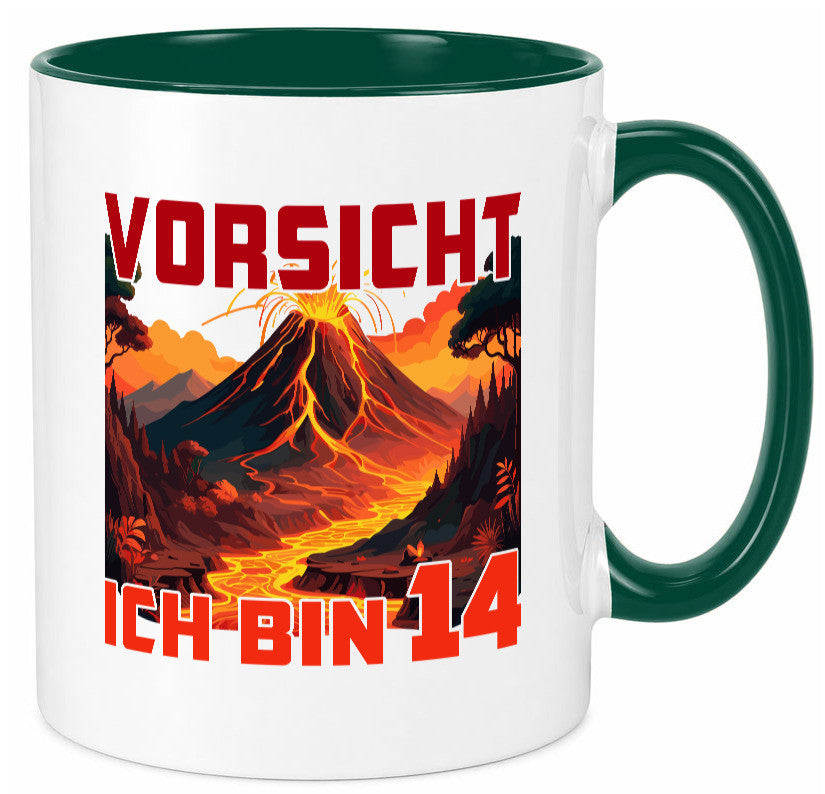 14. Geburtstag | 14 Jahre Vulkanausbruch Vulkan Geschenkidee Humor Tasse