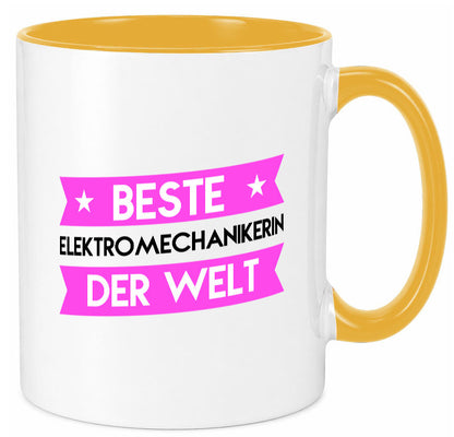 Beste Elektromechanikerin | Mechanikerin Humor Geschenkidee Tasse