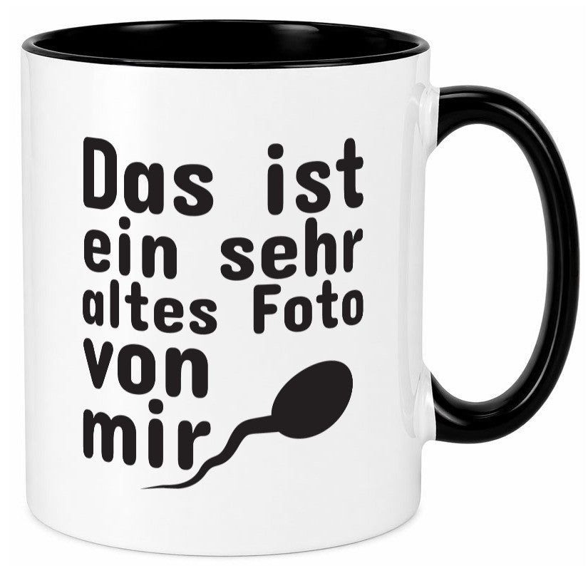 Sehr altes Foto von mir | lustige Tasse Männer Humor Geschenk Geschenkidee