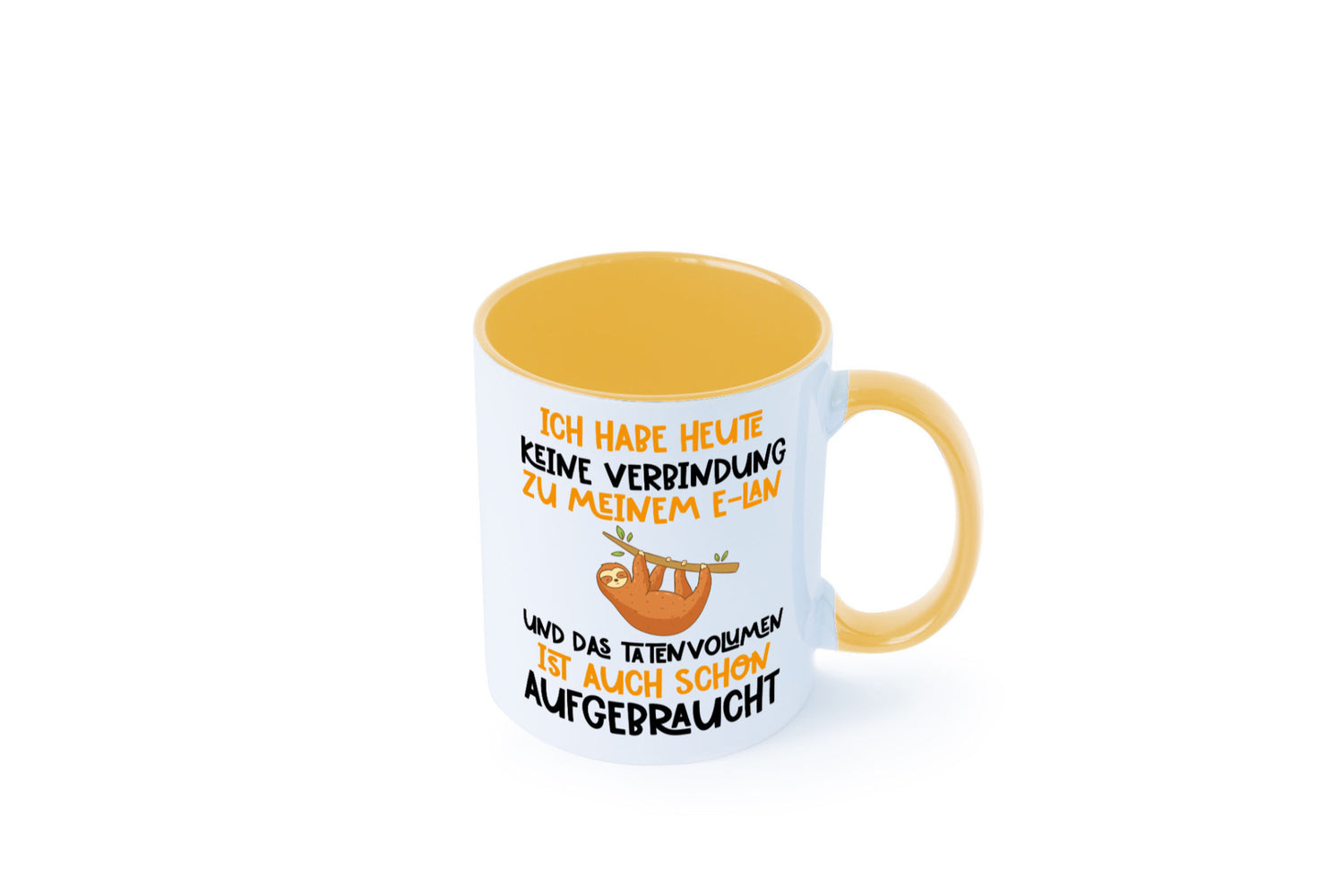 Tatenvolumen aufgebraucht | Spruch Humor Faultier Tierliebhaber Geschenkidee