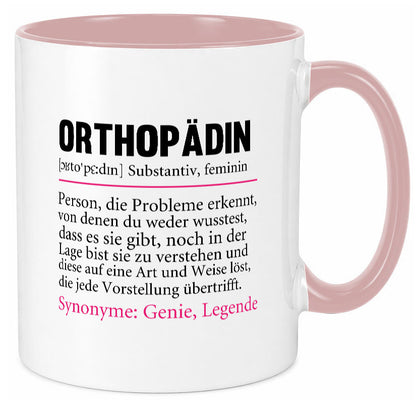 Orthopädin | Spruch Beruf Humor Orthopädie v2 Arbeit Kollegen Büro Geschenkidee