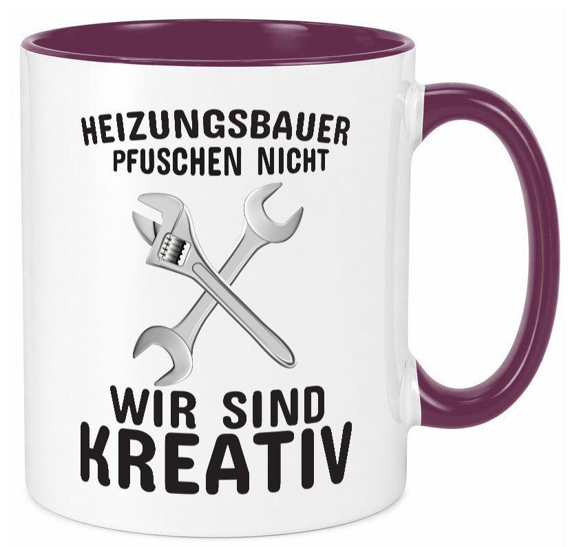 Heizungsbauer | Beruf Tasse Heizungsinstallateur lustig Arbeit Kollegen Büro