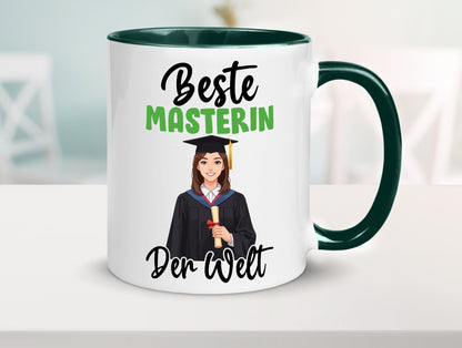 Beste Masterin | Student Uni Studium Humor Geschenkidee Tasse