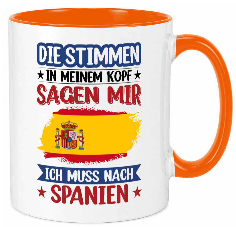 Spanien | Urlaub Stimmen in meinem Kopf Traumland v2 lustiger Spruch Geschenk