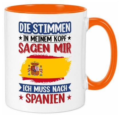 Spanien | Urlaub Stimmen in meinem Kopf Traumland v2 lustiger Spruch Geschenk